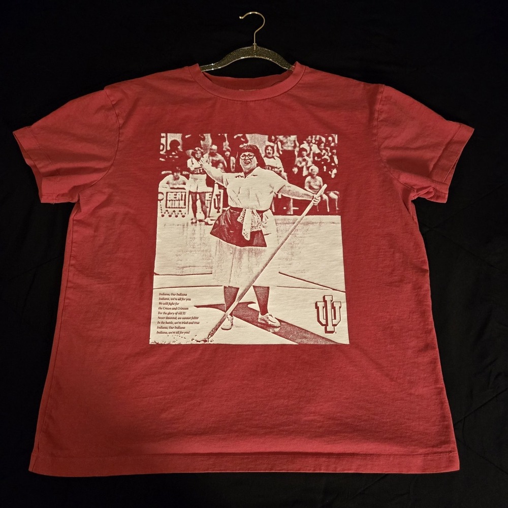 Indiana Hoosiers Shirt Mens Large Red NCAA Basketball Homefield Graphic Tee